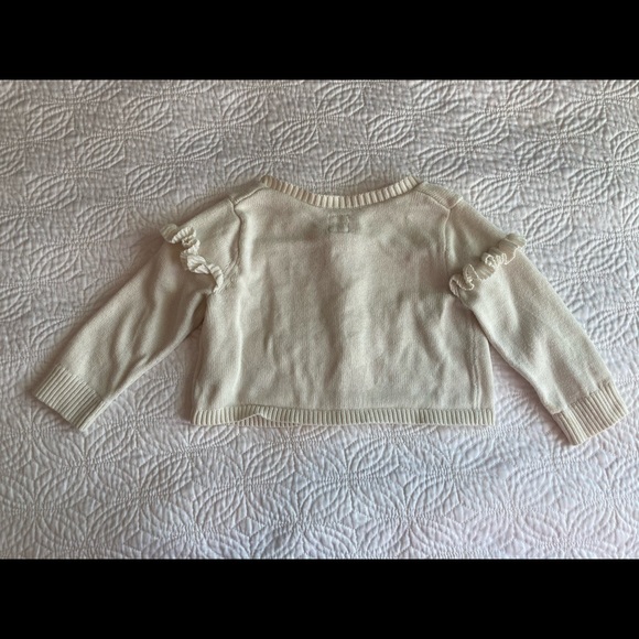 6-12m Baby Gap Ivory Cardigan - Picture 2 of 3